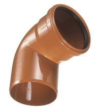 PVC kloakbøjning 110 mm x 87 gr. rød